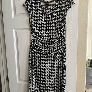 Black and White Houndstooth Dress